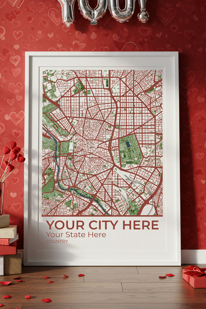 44+	Valentines Gift For Boyfriend DIY Combinations: Personalizable Framed Maps