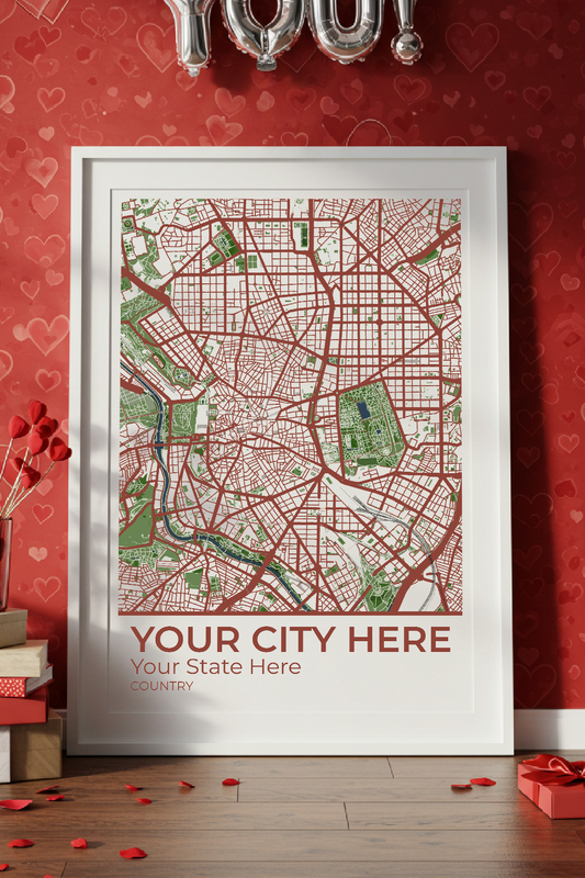 44+	Valentines Gift For Boyfriend DIY Combinations: Personalizable Framed Maps - Rochag