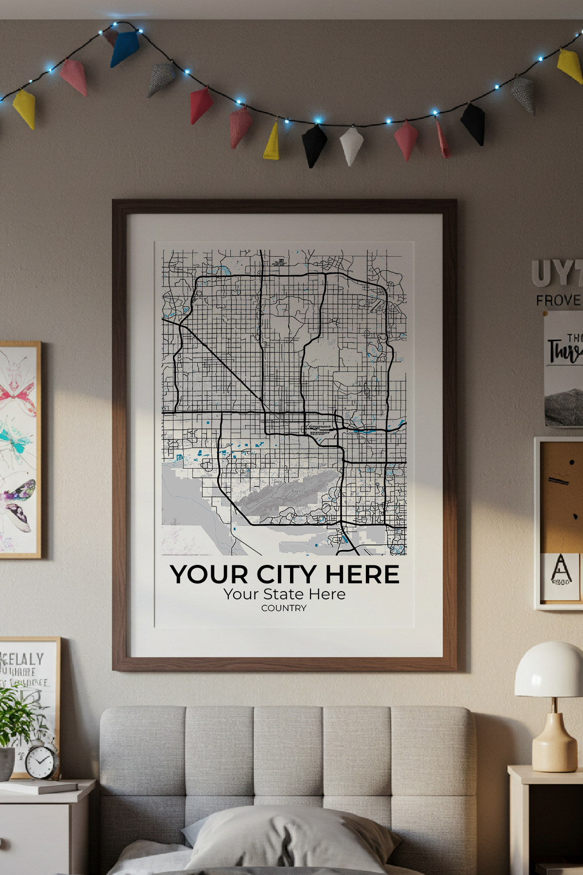 10+	Dormitory Room Art Possibilities: Custom Wall Decor Maps