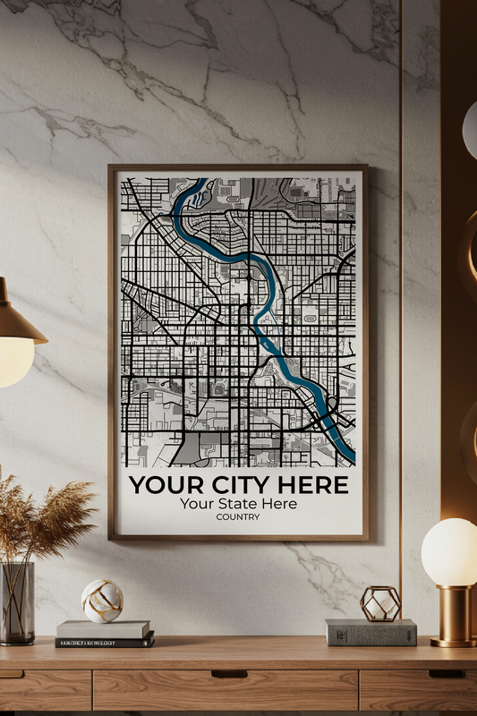 10+	Office Decor Apartment Configurations: Personalizable Maps Artworks