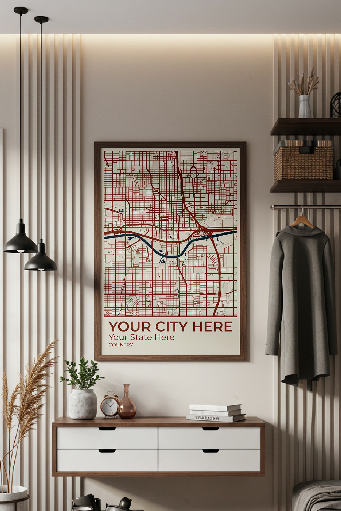 10+	Entrance Decor Classic Ideas: Customizable Wall Decor Maps - Rochag