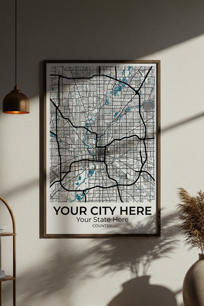 10+	Framed Art Prints Home Decor Ideas: Customizable Wall Decor Maps