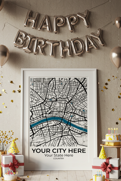 10+	Gift Idea Easy Configurations: Personalizable Maps Artworks