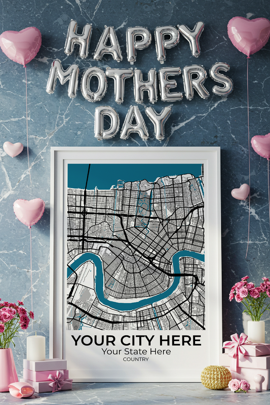 10+	Mothers Day Gift DIY Ideas	Configurations: Personalizable Maps Artworks - Rochag