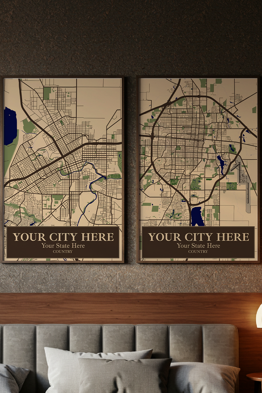 28+ Bedroom Neutral Aesthetic Dark Combinations: Personalizable Framed Maps