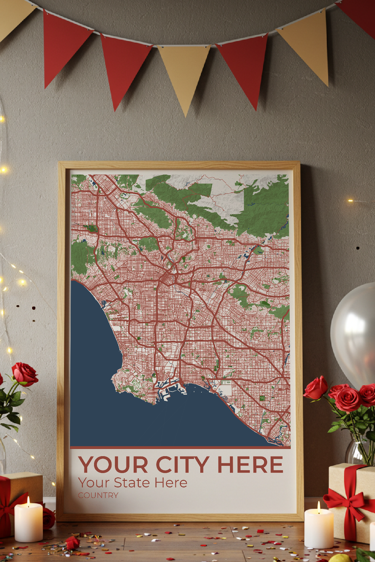 45+	Mother’s Day Art	Configurations: Personalizable Maps Artworks - Rochag