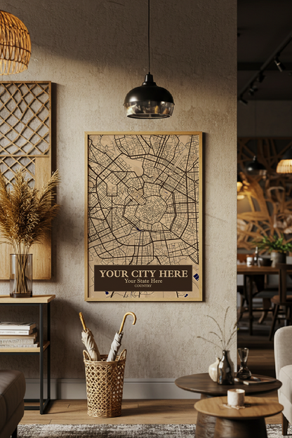 45+	Boho Art Easy Alternatives: Customizable Wall Art Maps - Rochag