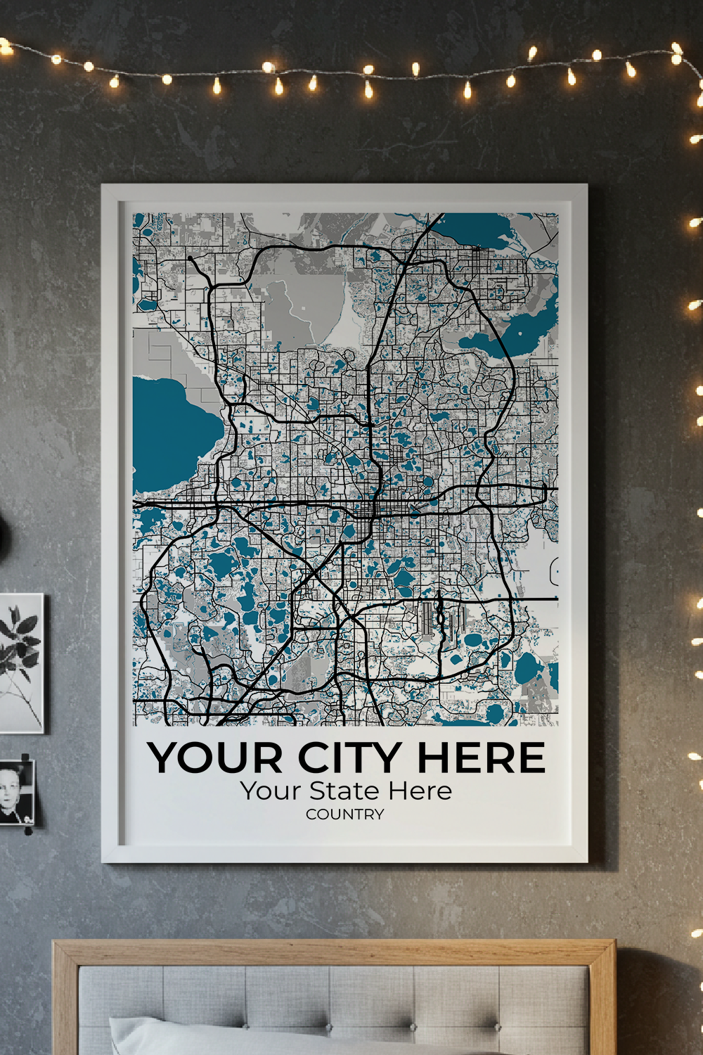 45+	Dorm Aesthetic Ideas: Customizable Wall Decor Maps - Rochag