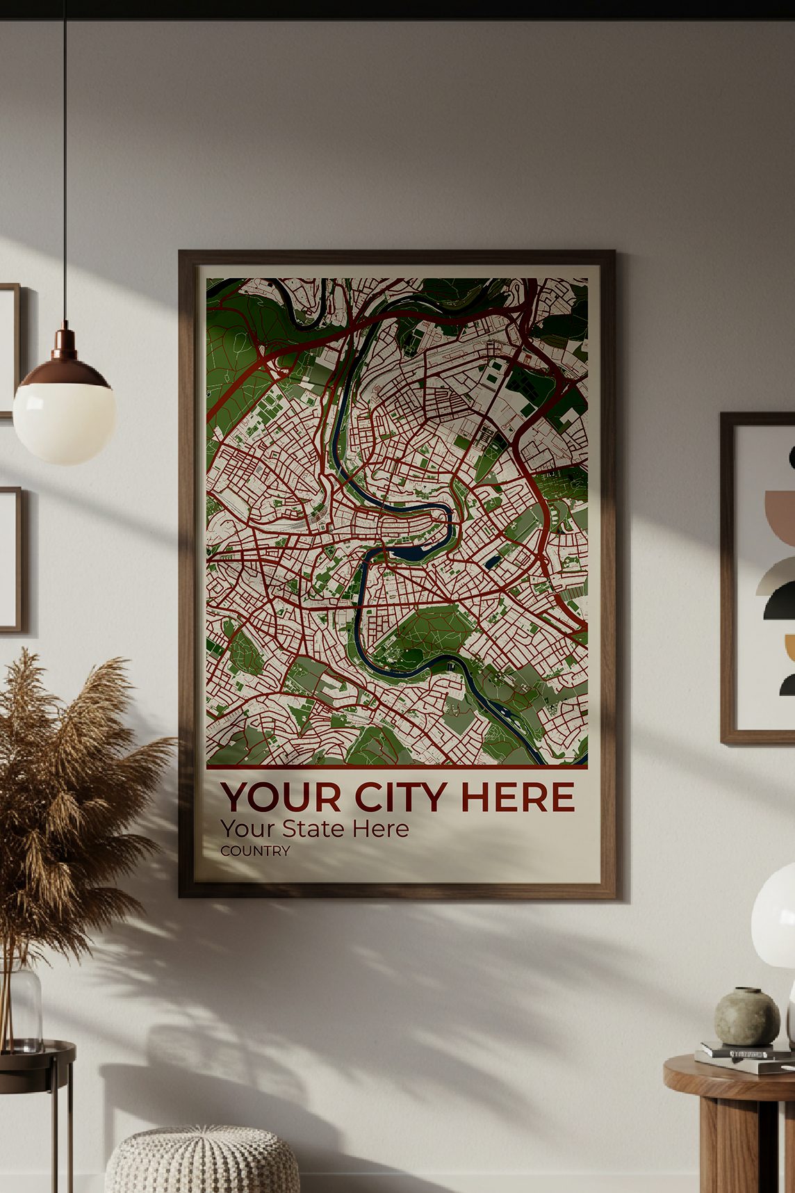 45+	Framed Illustration Art	Ideas: Customizable Wall Decor Maps