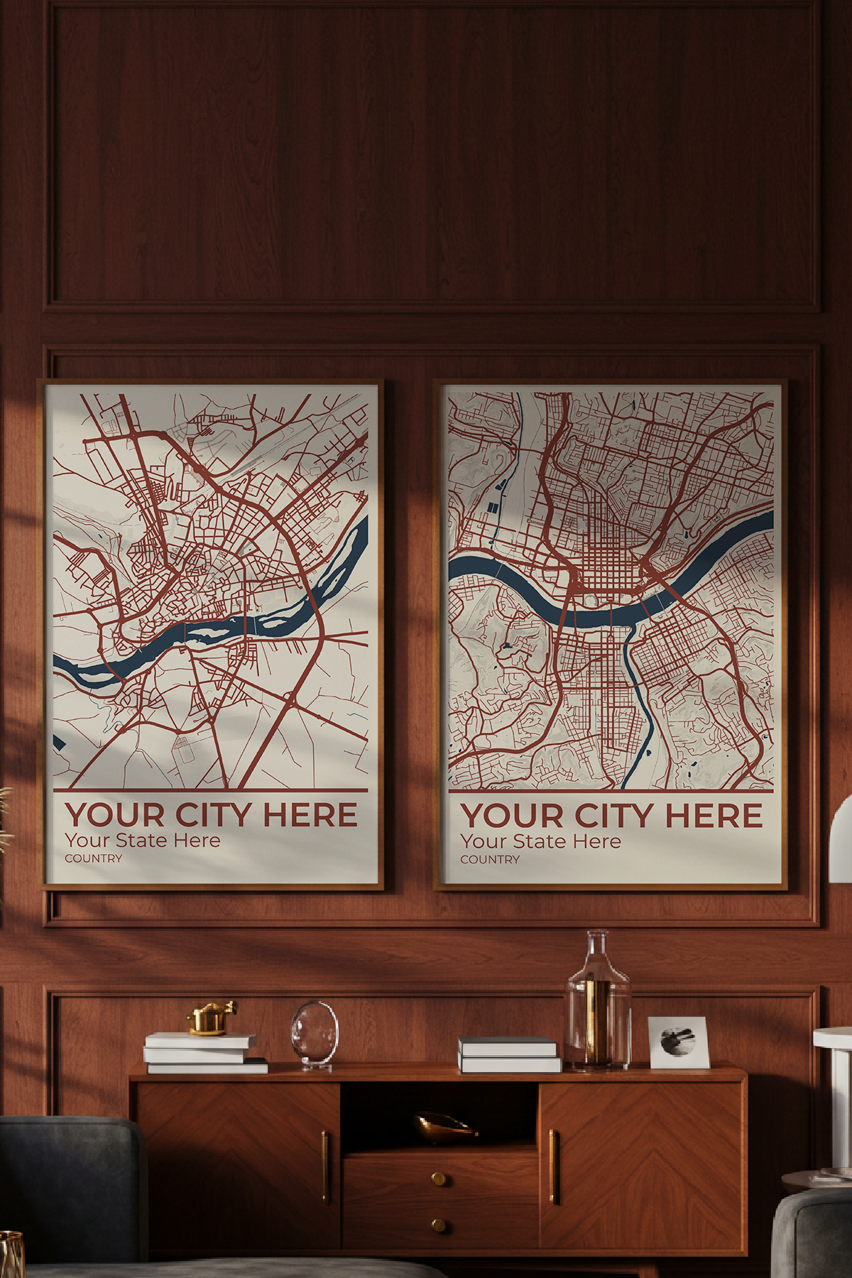 45+	Living Room Apartment Inspiration Ideas: Customizable Wall Decor Maps - Rochag