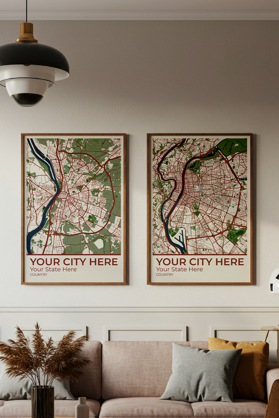 45+	Living Room Wall Decor Ideas Alternatives: Customizable Wall Art Maps