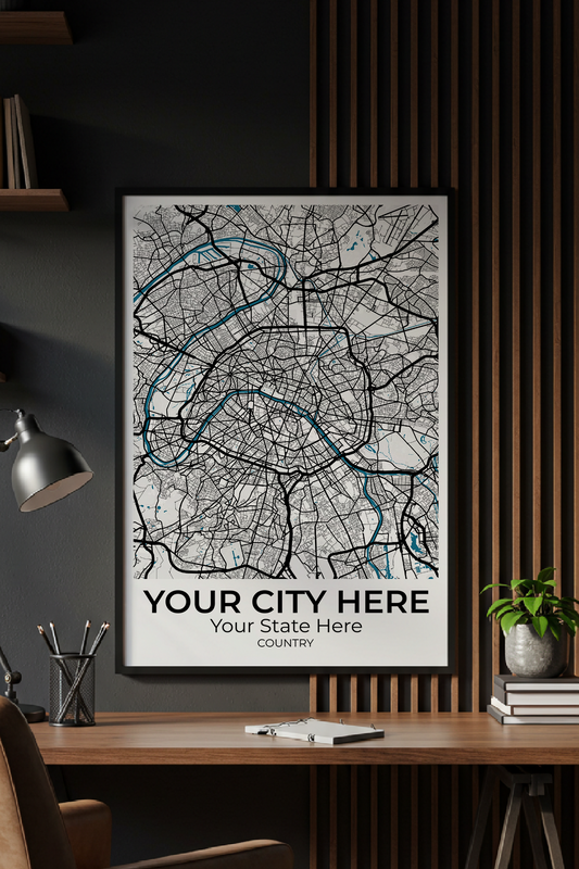 45+	Office Decoration Art Configurations: Personalizable Maps Artworks - Rochag