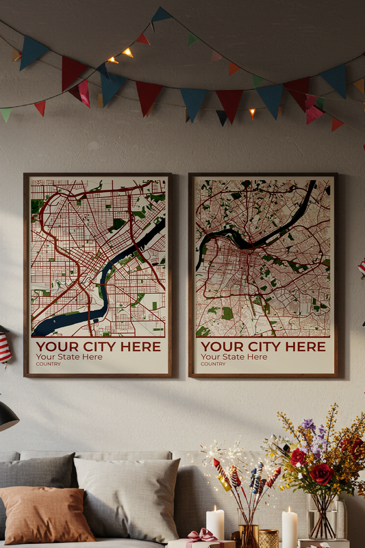 12+	Decoration For Birthday Options: Custom Wall Art Maps