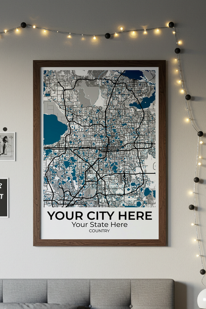 12+	Dormitory Room Aesthetic Dark	Combinations: Personalizable Framed Maps