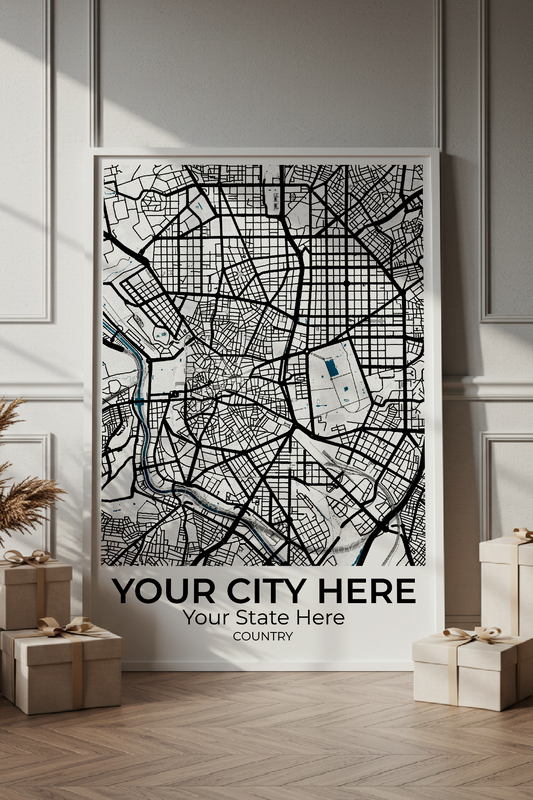 12+	Gift Idea Boyfriend Birthday Combinations: Personalizable Framed Maps - Rochag