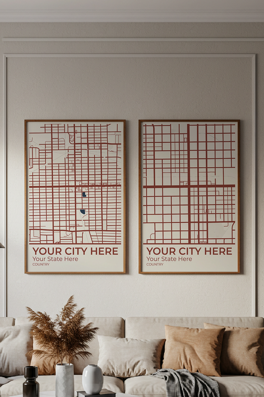 12+	Interior Design Your Home Modern Combinations: Personalizable Framed Maps - Rochag