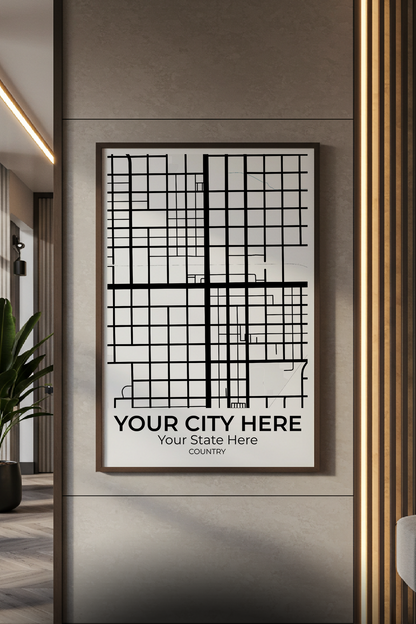 12+	Residential Entrance Combinations: Personalizable Framed Maps - Rochag