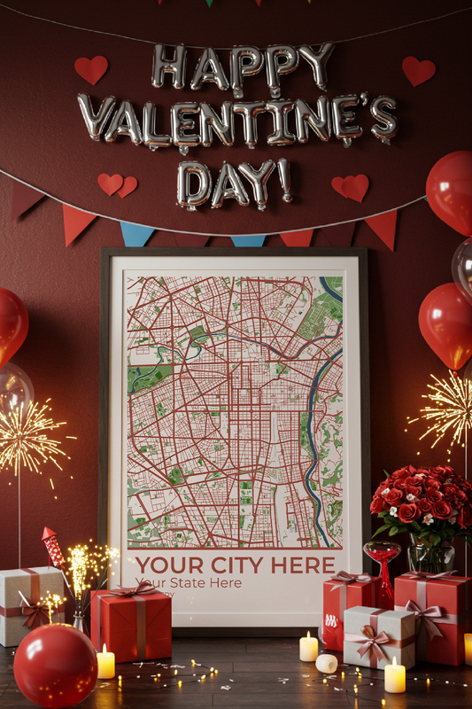 12+	Valentines Gift Men Options: Custom Wall Art Maps - Rochag