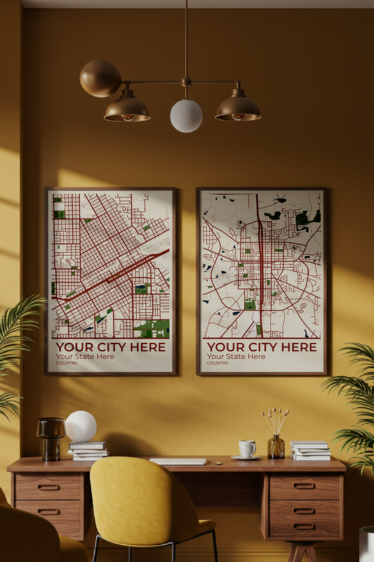 14+	Decoration Aesthetic Configurations: Personalizable Maps Artworks