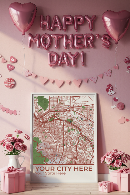 14+	Mother’s Day Frame Configurations: Personalizable Maps Artworks - Rochag