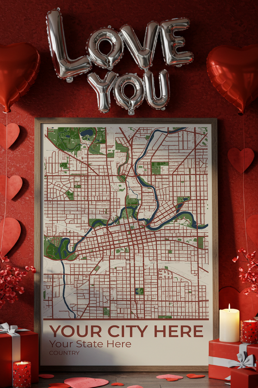 14+	Valentines Day For Boyfriend Ideas: Customizable Wall Decor Maps - Rochag