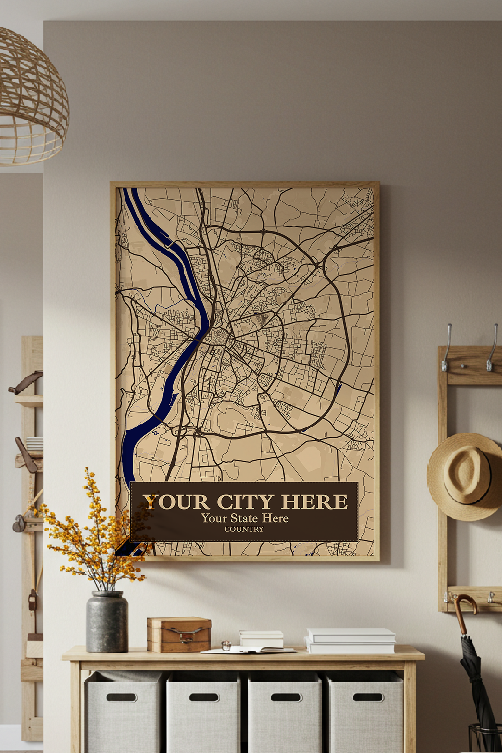 14+	Boho Decor Aesthetic	Ideas: Customizable Wall Decor Maps - Rochag