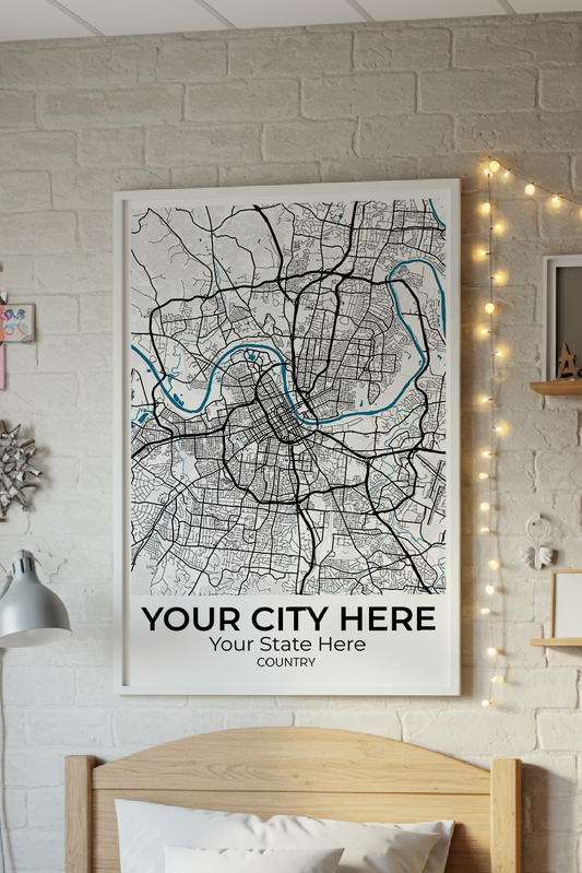 14+	Dorm Room Wall Decor Inspiration Configurations: Personalizable Maps Artworks - Rochag