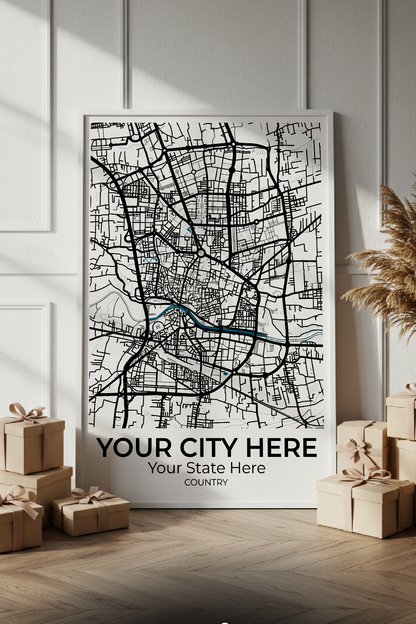 14+	Gift Idea Guy Friend Ideas: Customizable Wall Decor Maps - Rochag