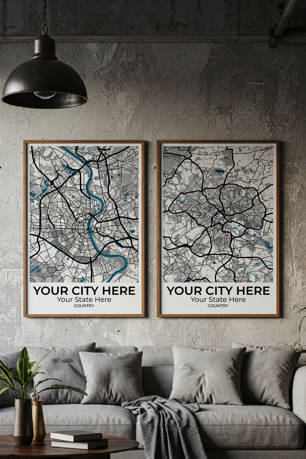 14+	Living Room Decor Cozy Ideas: Customizable Wall Decor Maps - Rochag