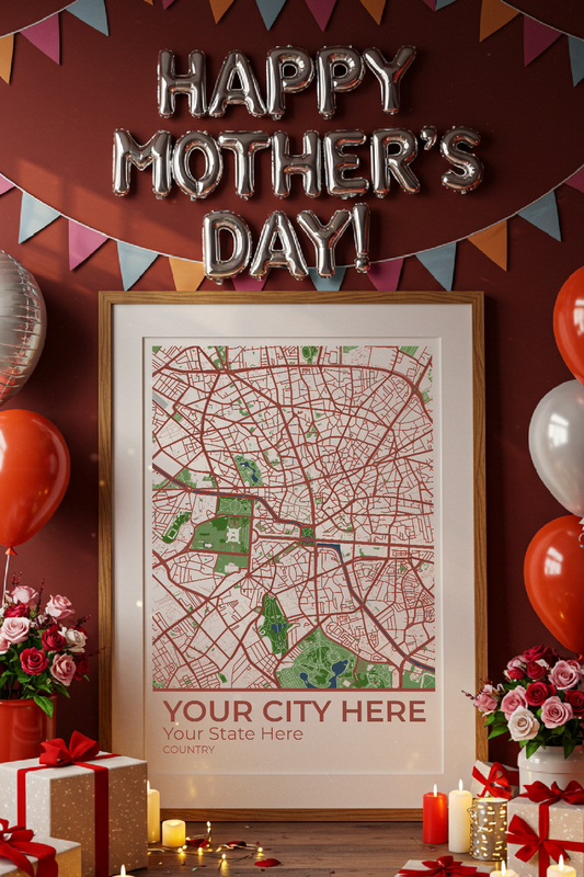 14+	Mothers Day Gift Aesthetic	Configurations: Personalizable Maps Artworks - Rochag