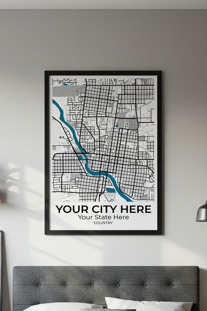 16+	Dormitory Room Boys Combinations: Personalizable Framed Maps