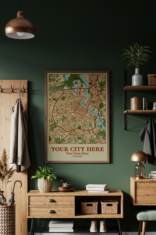 16+	Decoration Ideas For Home Entrance Combinations: Personalizable Framed Maps - Rochag