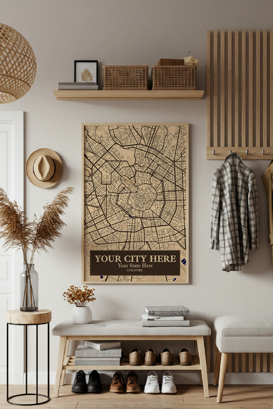 16+	Hall Gallery Decoration Ideas Options: Custom Wall Art Maps - Rochag