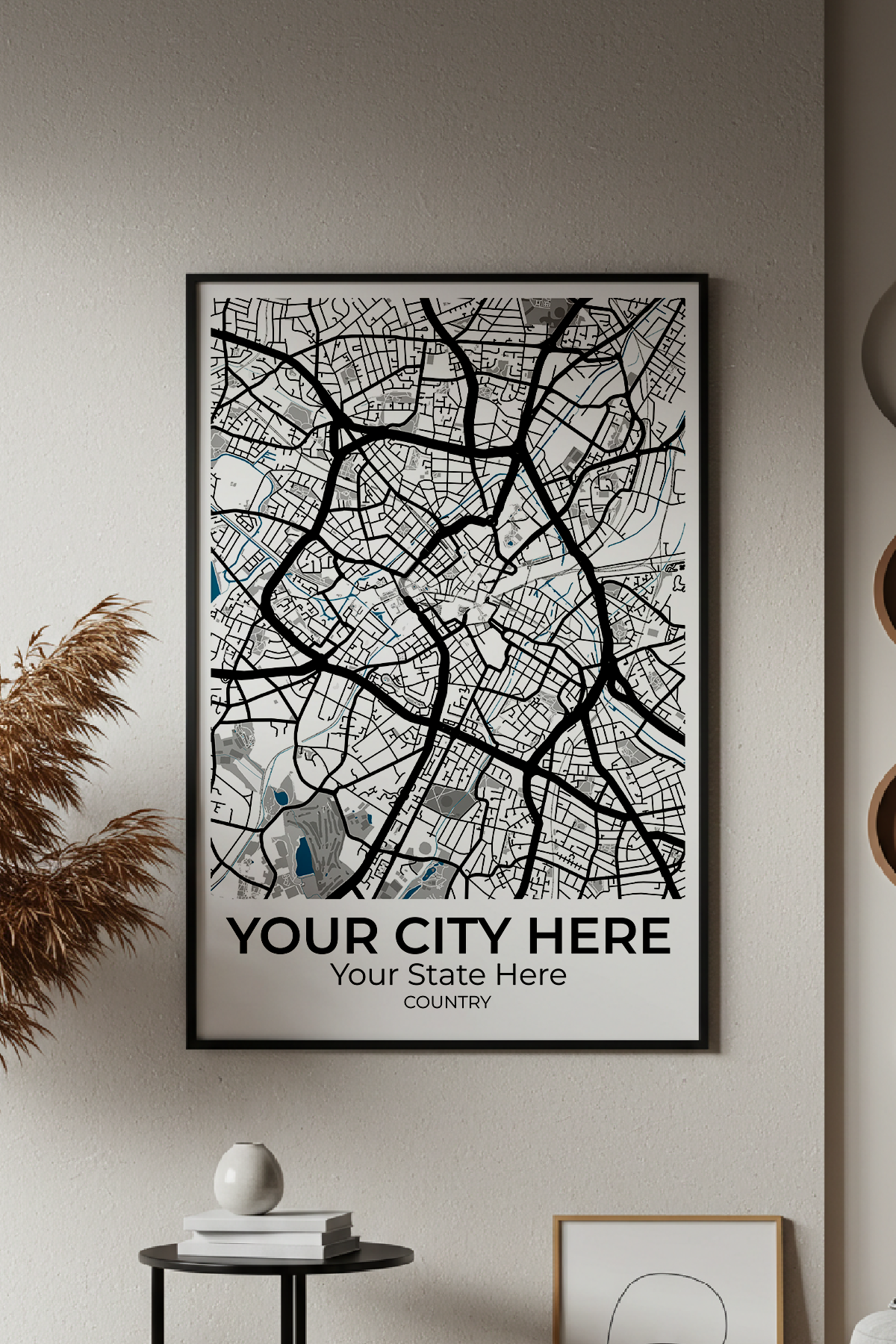 16+	Minimalist Home Decor Aesthetic Possibilities: Custom Wall Decor Maps