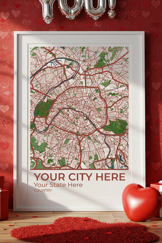 16+	Valentines Gift Aesthetic Options: Custom Wall Art Maps