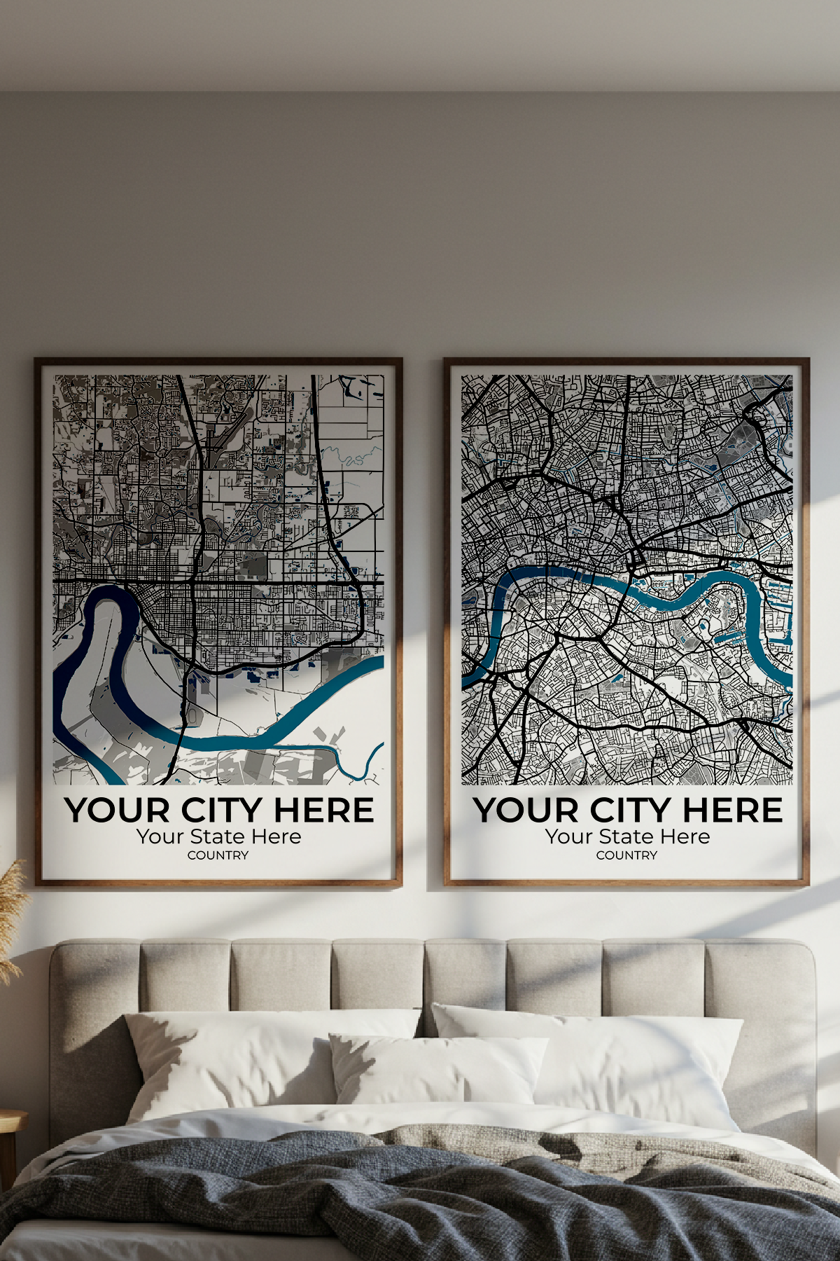 16+	Young Adult Bedroom Decor Wall Art Options: Custom Wall Art Maps