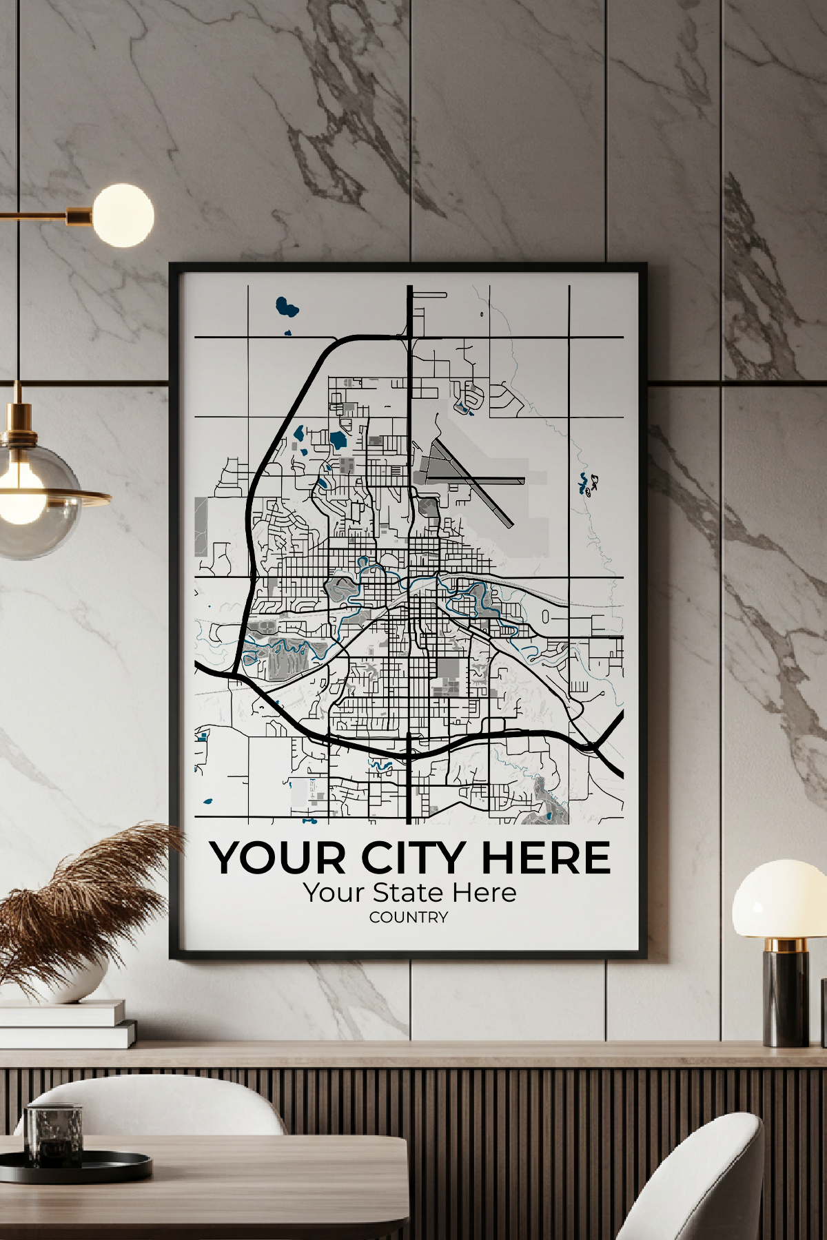 18+	Contemporary Wall Art Dining Room	Possibilities: Custom Wall Decor Maps