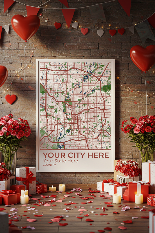 32+ DIY Mother’s Day Gift On A Budget: Personalizable Framed Maps