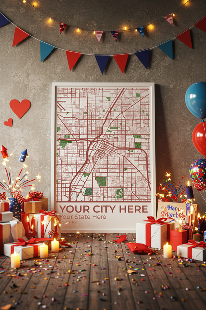 18+	Mother’s Day Gifts DIY	Configurations: Personalizable Maps Artworks - Rochag