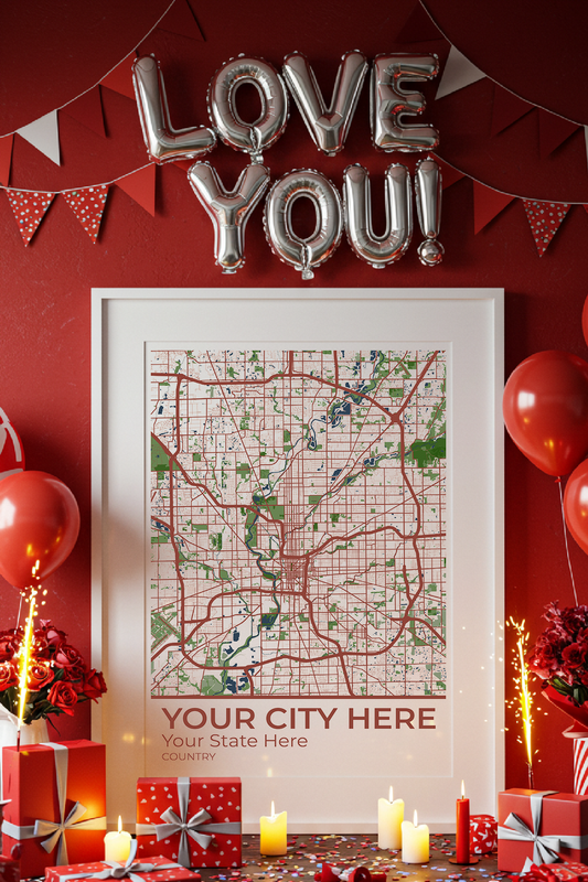 18+	Valentines Day Gifts For Him Ideas: Customizable Wall Decor Maps