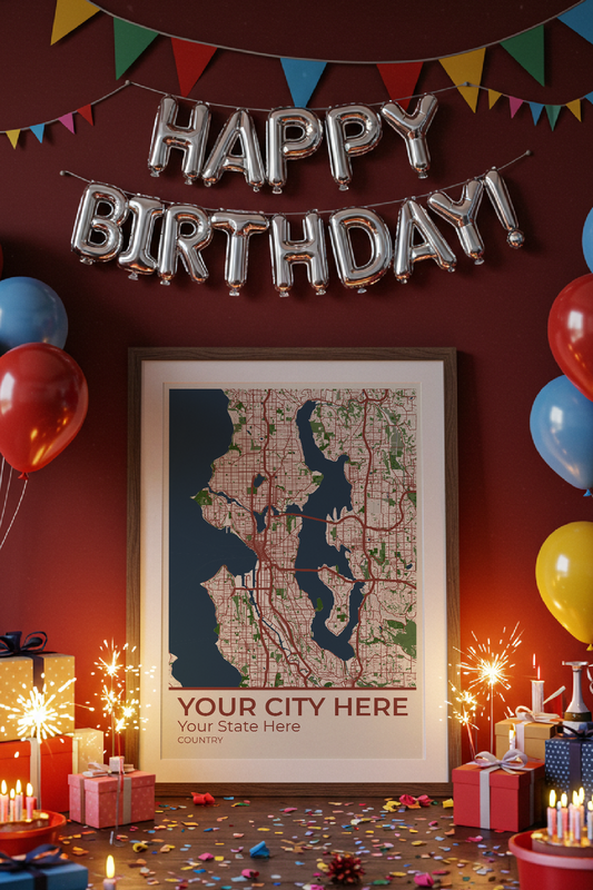 18+	Gift Idea For Sister Alternatives: Customizable Wall Art Maps