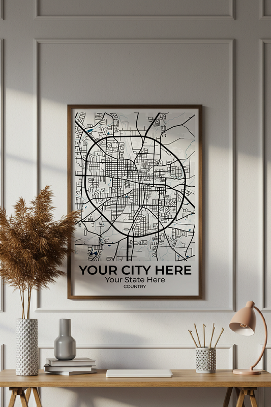 18+	Inspirational Small Office Decor Ideas Alternatives: Customizable Wall Art Maps - Rochag