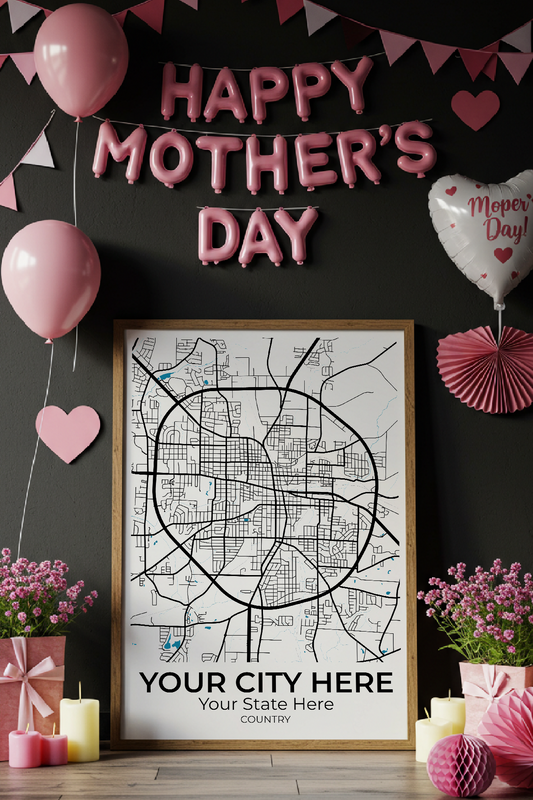 18+	Mothers Day Gift DIY Aesthetic	Alternatives: Customizable Wall Art Maps - Rochag