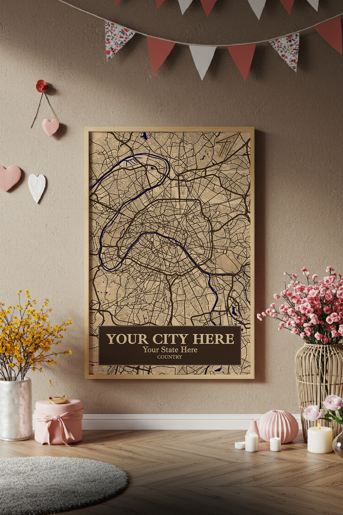 18+	Mothers Day Gift For Daughter	Ideas: Customizable Wall Decor Maps - Rochag