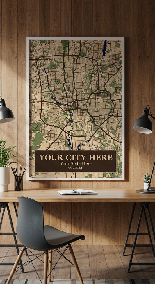 18+	Office Decoration Aesthetic Configurations: Personalizable Maps Artworks - Rochag