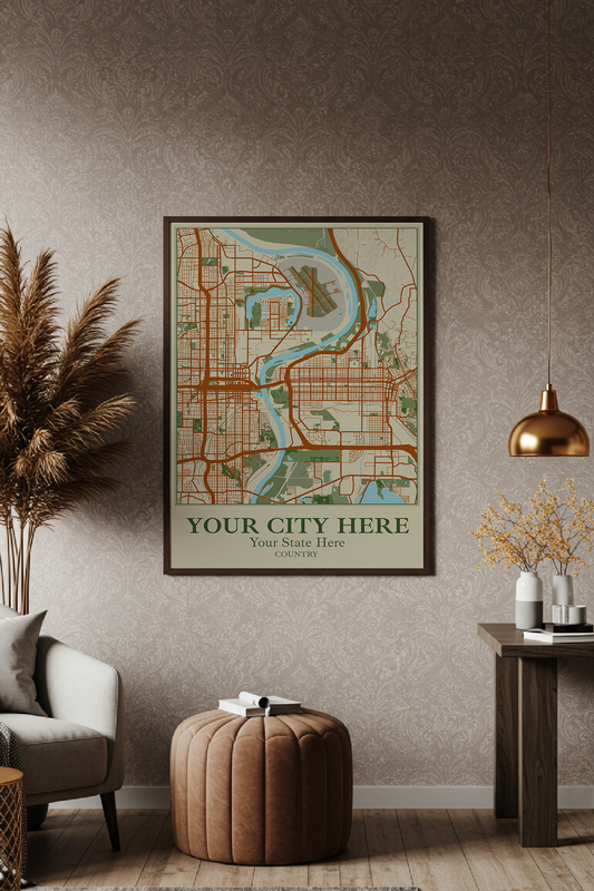 34+ Boss Lady Office Wall Art: Custom Framed Maps