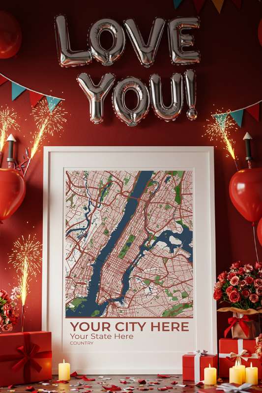 20+	Valentine's Day Gift Ideas For Him Alternatives: Customizable Wall Art Maps