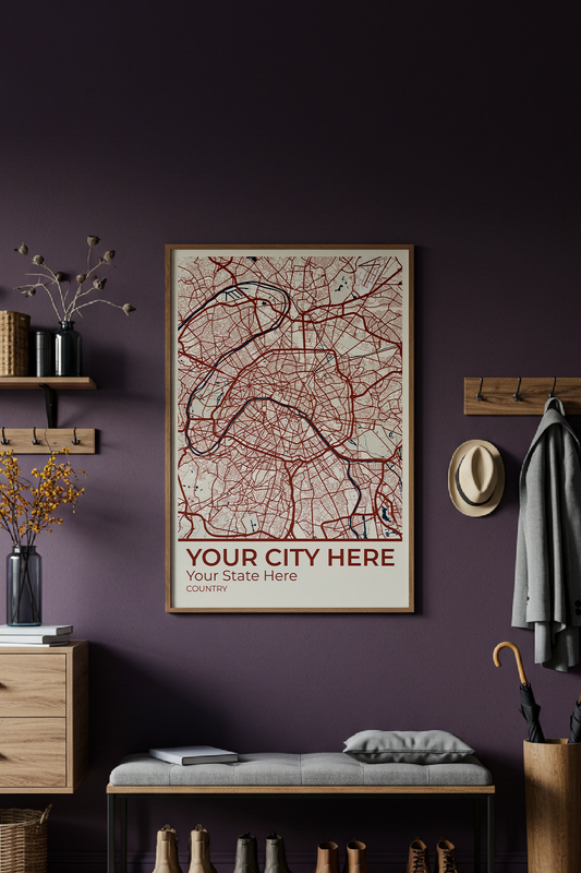 20+	Modern Unique Wall Decor	Combinations: Personalizable Framed Maps - Rochag