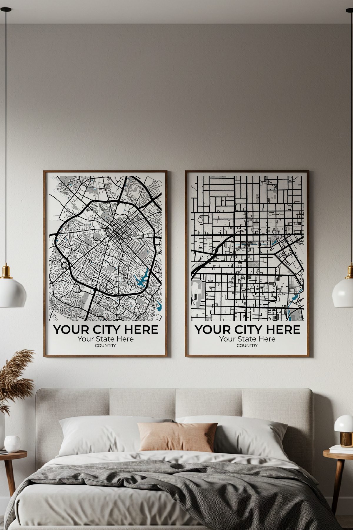 22+	Home Decor Design Configurations: Personalizable Maps Artworks