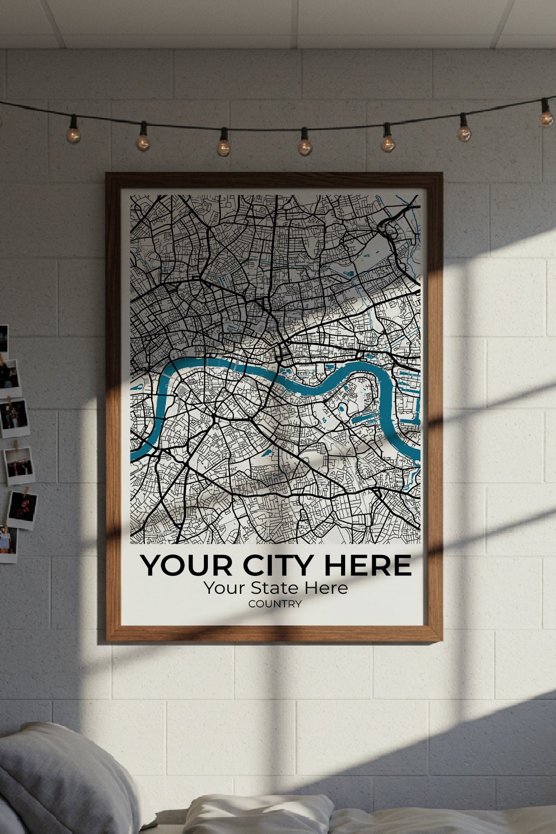 22+	Dorm Room Designs Elegant Alternatives: Customizable Wall Art Maps - Rochag